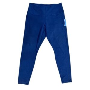 Victoria's Secret Pink Patchwork Navy Leggings Size XL Varsity Athleisure